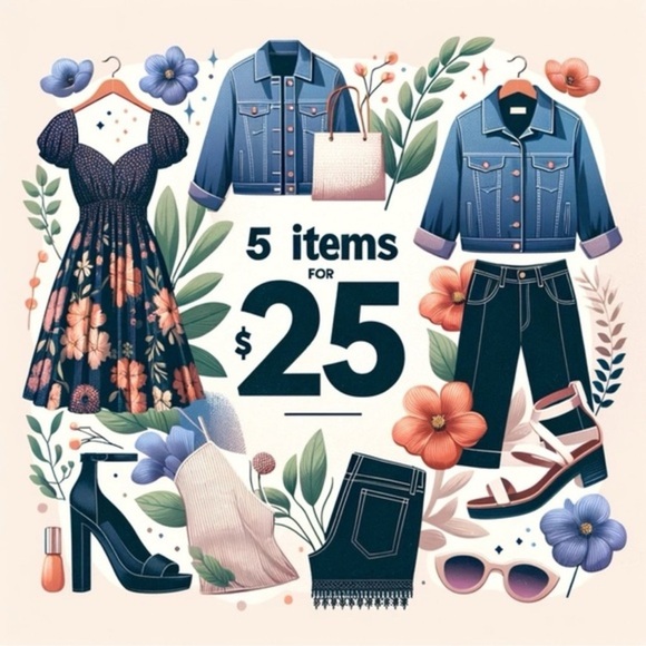 5/$25 sale - Picture 1 of 1